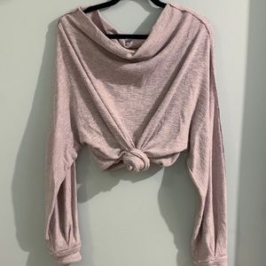 Free people lavender long sleeve top
